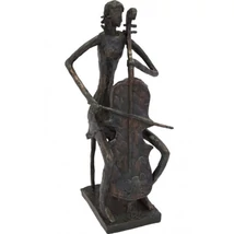 CSELLÓZÓ NŐI SZOBOR 36 CM MAGAS