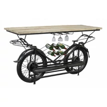 KÜLÖNLEGES MOTOR FORMÁJÚ BÁRASZTAL ITALTARTÓVAL 150 CM