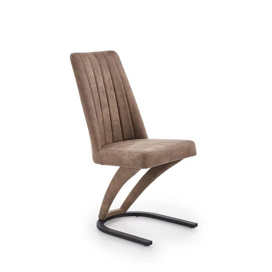 ÖKOBŐR TÁRGYALÓSZÉK VARROTT HÁTTÁMLÁVAL DESIGN FÉM LÁBBAL