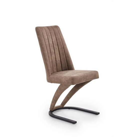 ÖKOBŐR TÁRGYALÓSZÉK VARROTT HÁTTÁMLÁVAL DESIGN FÉM LÁBBAL