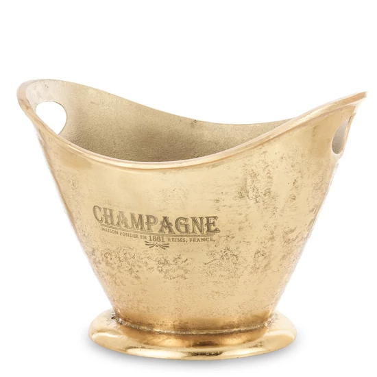 EXKLUZÍV PATINÁS PEZSGŐHŰTŐ " CHAMPAGNE " FELÍRATTAL 35 CM