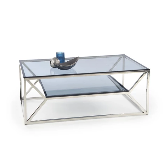 MODERN DESIGN ÜVEG ÉS FÉM DOHÁNYZÓASZTAL