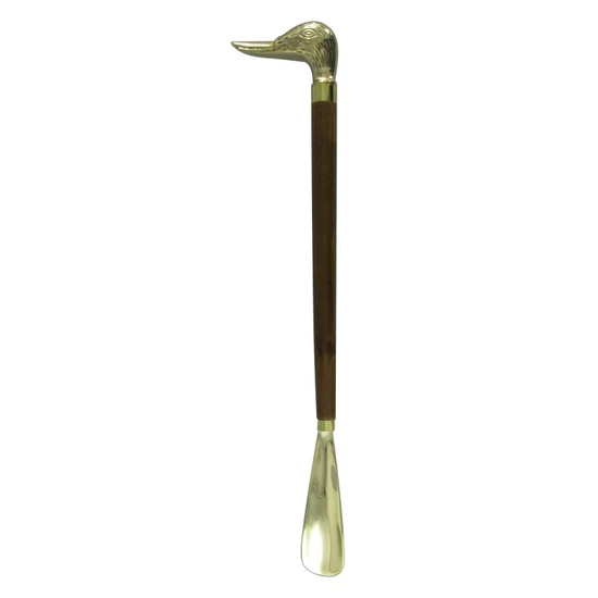 EGYEDI FÉM ÉS FA  CIPŐKANÁL KACSAFEJŰ 48 CM