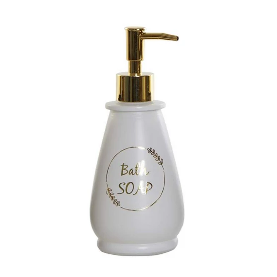 SZAPPANADAGOLÓ "BATH SOAP FELIRATTAL FEHÉR SZÍNBEN