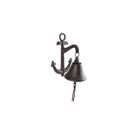 HAJÓ HORGONYOS FALIKOLOMP ÖNTÖTTVASBÓL 22 CM