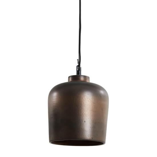 ANTIKOLT MATT BRONZ SZÍNŰ KERÁMIA FÜGGESZTÉK 22,5 CM