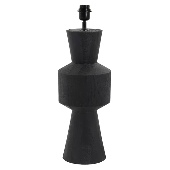 MODERN FORMÁJÚ FEKETE SZÍNŰ ASZTALI LÁMPA 50 CM