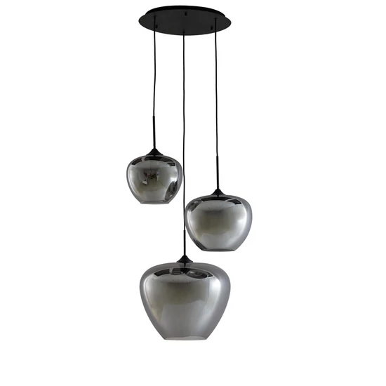 HÁROM IZZÓS FÜSTÜVEG DESIGN FÜGGESZTÉK