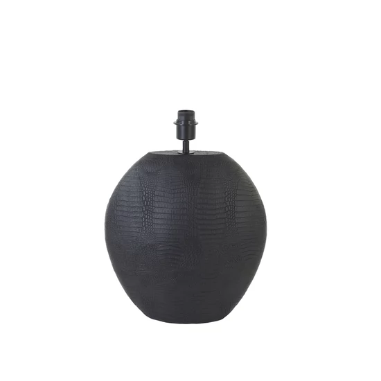OVÁLIS FORMÁJÚ FEKETE SZÍNŰ ASZTALI LÁMPA 48 CM