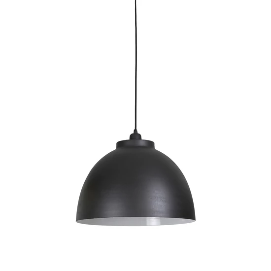 GRAFIT SZÜRKE SZÍNŰ FÜGGŐLÁMPA FEHÉR BELSŐVEL  45 CM