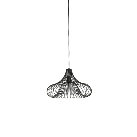 EGYEDI FORMÁJÚ FEKETE SZÍNŰ DESIGN FÜGGŐLÁMPA 39 CM