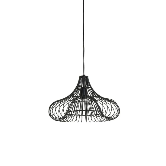 EGYEDI FORMÁJÚ FEKETE SZÍNŰ DESIGN FÜGGŐLÁMPA 50 CM