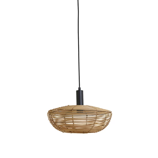 KÜLÖNLEGES FORMÁJÚ RATTAN  FÜGGŐLÁMPA  40 CM