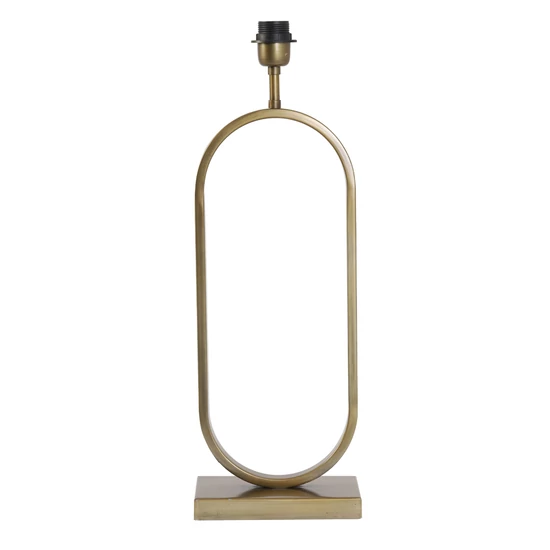 OVÁLIS FORMÁJÚ ANTIK BRONZ ASZTALI LÁMPATEST 55 CM