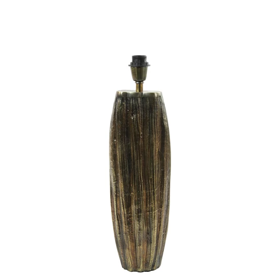 EGYEDI MINTÁZATÚ ANTIK BRONZ SZÍNŰ ASZTALI LÁMPA 55 CM