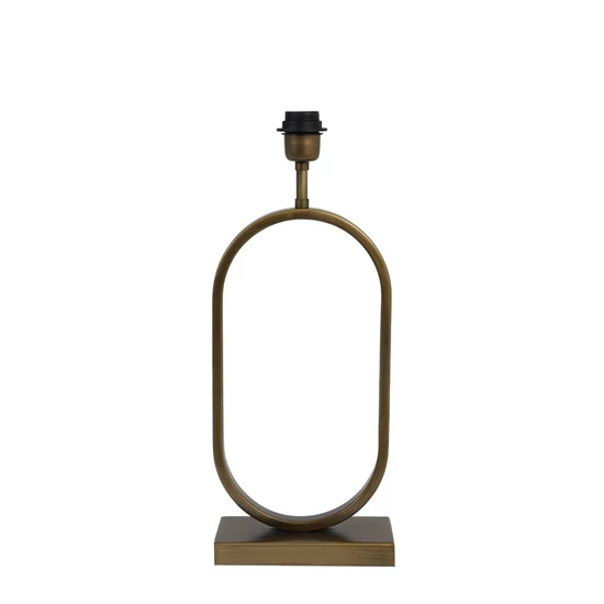 OVÁLIS FORMÁJÚ ANTIK BRONZ ASZTALI LÁMPATEST 45 CM