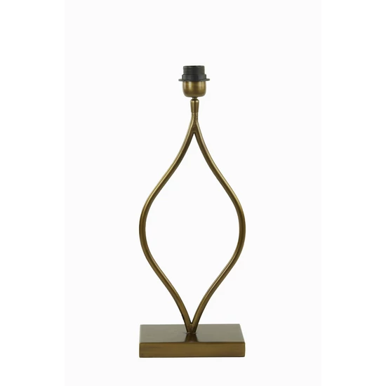KÜLÖNLEGES FORMÁJÚ ASZTALI LÁMPA BRONZ SZÍNBEN 47 CM