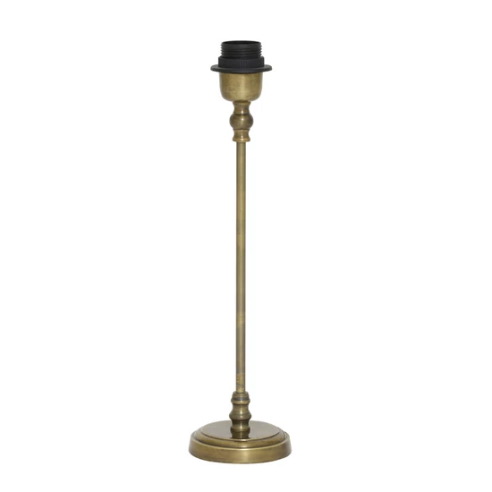 KLASSZIKUS LETISZTULT FORMÁJÚ ANTIK BRONZ SZÍNŰ ASZTALI LÁMPA 40 CM