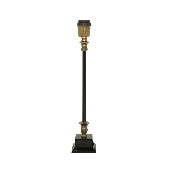 FEKETE ÉS BRONZ SZÍNŰ KLASSZIKUS ASZTALI LÁMPA 44 CM