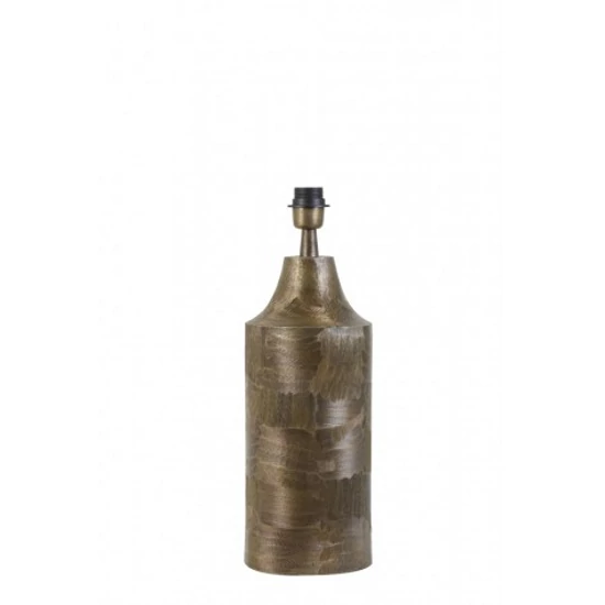 CSISZOLT FELÜLETŰ DESIGN BRONZ ASZTALI LÁMPA 50 CM