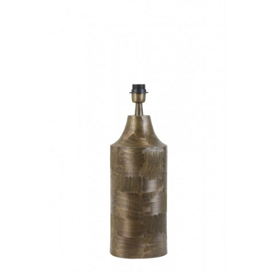 CSISZOLT FELÜLETŰ DESIGN BRONZ ASZTALI LÁMPA 50 CM