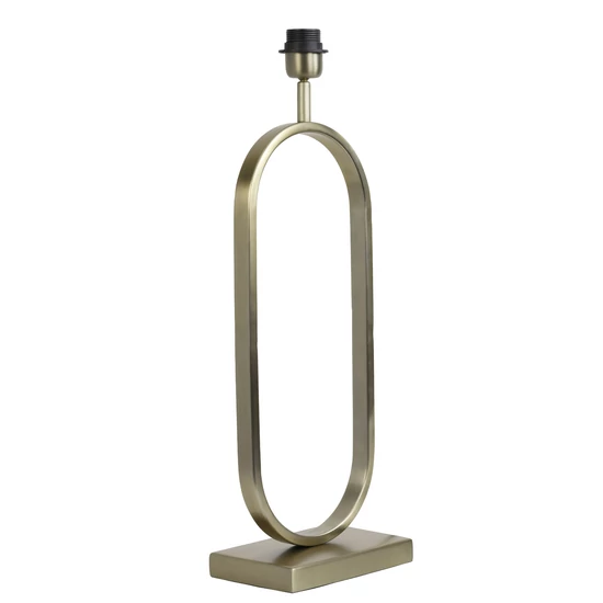 OVÁLIS ALAKÚ VILÁGOS ARANY SZÍNŰ DESIGN ASZTALI LÁMPA  55 CM