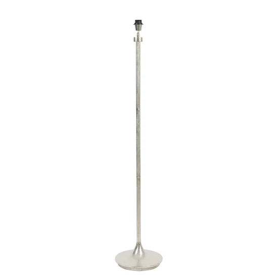 EZÜST SZÍNŰ ÁLLÓLÁMPA KEREK TALPPAL 139CM