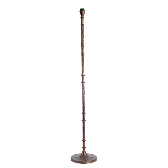 DIVATOS EGYEDI FORMÁJÚ ANTIK RÉZ SZÍNŰ DESIGN ÁLLÓ LÁMPATEST 133,5 CM