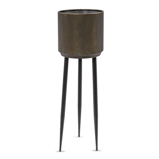 BRONZ SZÍNŰ VIRÁGTARTÓ ÁLLVÁNY 88 CM