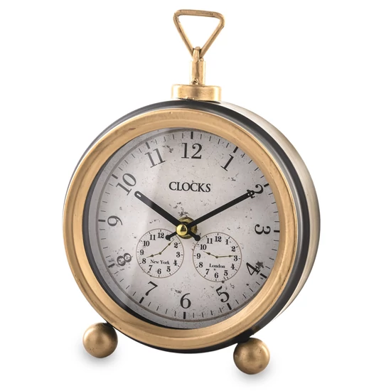 KLASSZIKUS VEKKER TÍPUSÚ KANDALLÓ ÉS ASZTALI ÓRA CLOCKS FELIRATTAL