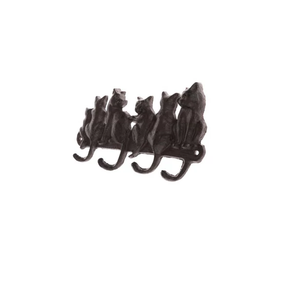CICÁS , MACSKÁS FALIFOGAS ÖNTÖTTVASBÓL 22 CM