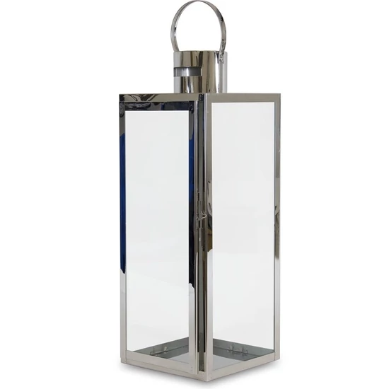 EXKLUZÍV GYERTYATARTÓ ÜVEG LÁMPÁS 64 CM