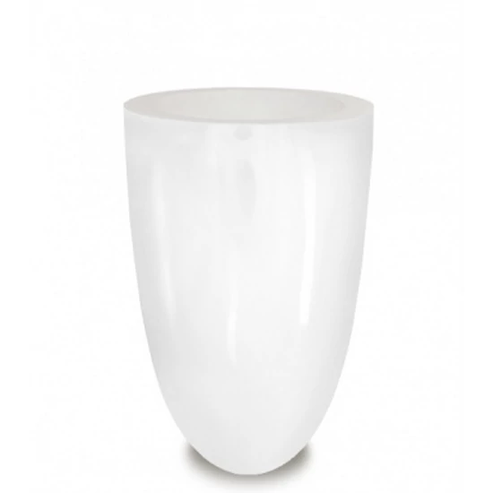 KÖZEPES MÉRETŰ FEHÉR SZÍNŰ DESIGN PADLÓVÁZA 63 CM