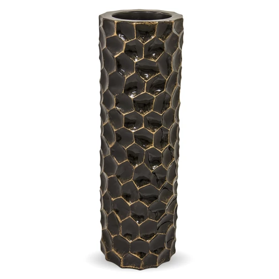 BARNA SZÍNŰ DESIGN ÁLLÓ VÁZA 101 CM