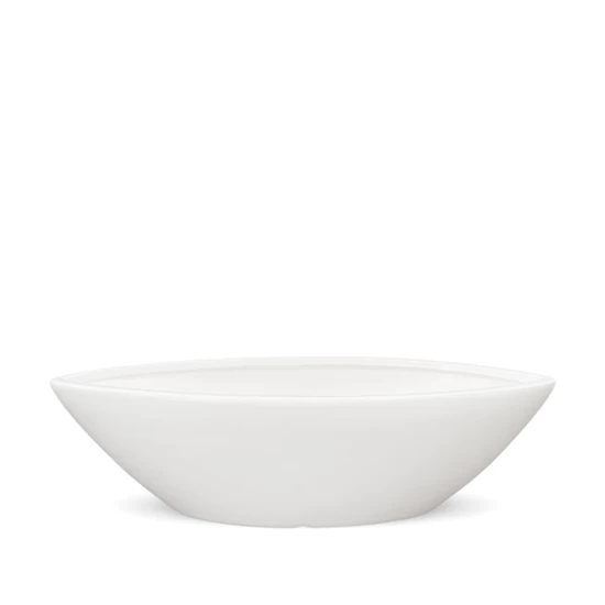 DESIGN CSÓNAK FORMÁJÚ KERÁMIA VÁZA FEHÉR SZÍNŰ 43,5 CM