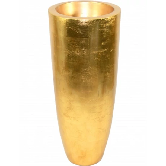 ARANY SZÍNŰ  DESIGN ÁLLÓ VÁZA 92 CM MAGAS