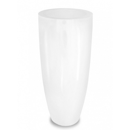 NAGY MÉRETŰ FEHÉR SZÍNŰ DESIGN PADLÓVÁZA 91 CM