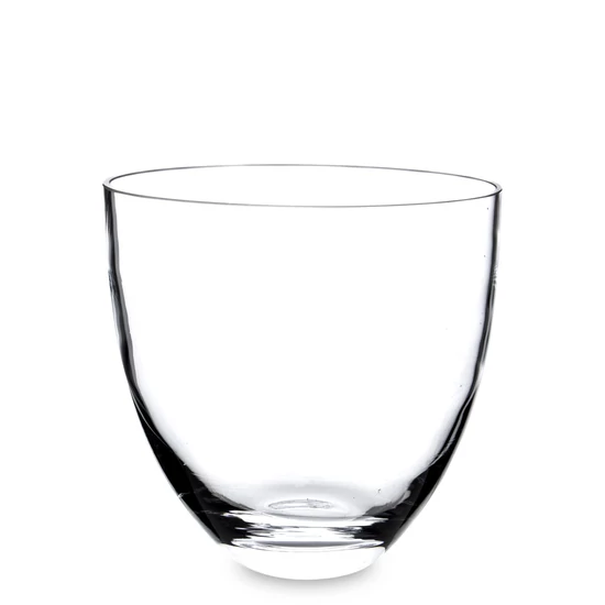 ÜVEG VÁZA ÉS KÍNÁLÓ KEHELY FORMÁJÚ  17 CM