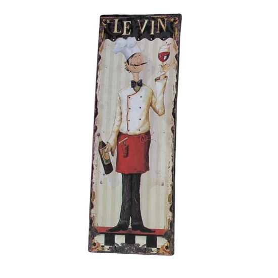 BOROS PINCÉRES  FÉM FALIKÉP  36 CM