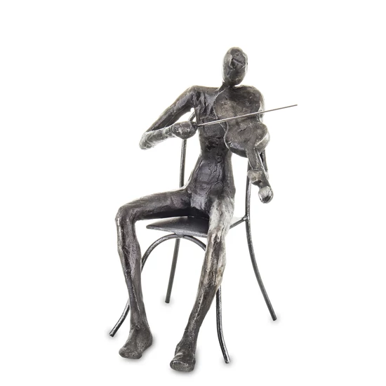 KÜLÖNLEGES HEGEDÜLŐ MUZSIKUS FIGURA 19CM