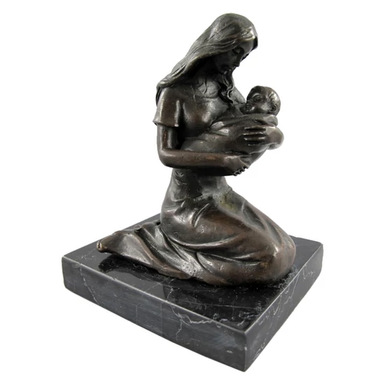 ANYA GYERMEKÉVEL BRONZ SZOBOR