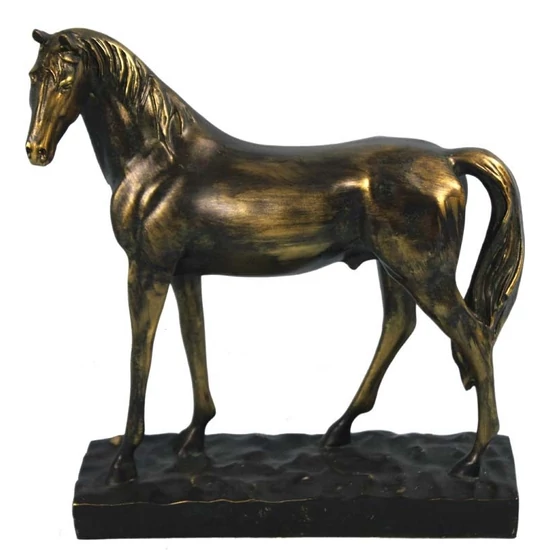 IGÉNYESEN KIDOLGOZOTT LOVAS SZOBOR 28 CM