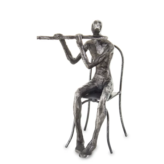 KÜLÖNLEGES FUVOLÁZÓ MUZSIKUS FIGURA 20CM