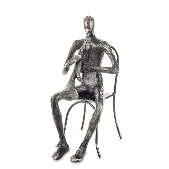 KÜLÖNLEGES TROMBITÁLÓ ZENÉSZ FIGURA 21CM