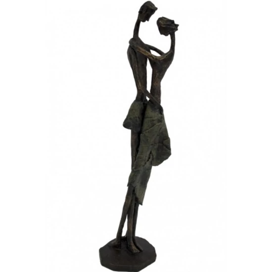 ÖLELKEZŐ PÁR SZOBOR 53 CM
