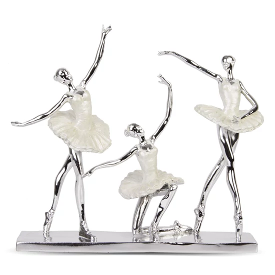 TÁNCOLÓ BALERINÁK SZOBOR  29,5 CM MAGAS