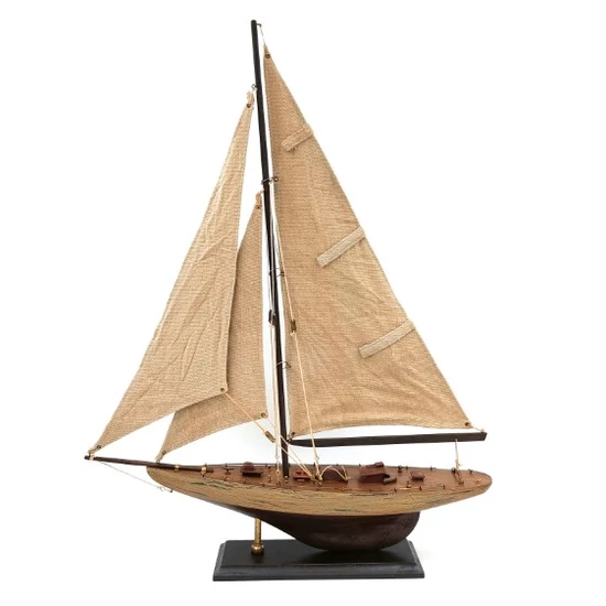 VINTAGE STÍLUSÚ VITORLÁS MODELL FÁBÓL 63 CM