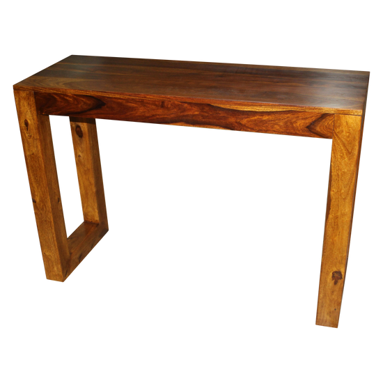 KONZOLASZTAL TÖMÖR RÓZSAFÁBÓL LETISZTULT MODERN FORMÁJÚ 110 CM