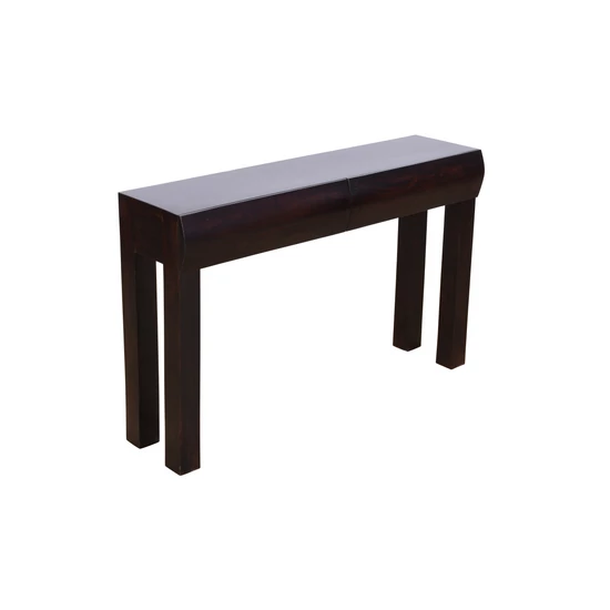 KONZOLASZTAL  RÓZSAFÁBÓL EGYEDI HULLÁMOS FIÓKKAL 120 CM