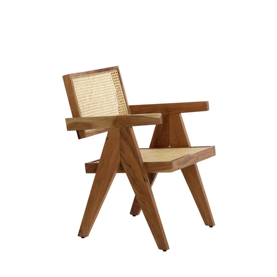 SKANDINÁV DESIGN FA SZÉK RATTAN BERAKÁSSAL 
